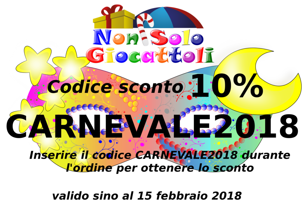 Carnevale 2018 codice sconto