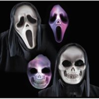 HALLOWEEN MASCHERA HORROR PL.RIG.C/LUCI