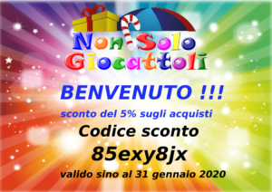 Buono sconto benvenuto 2020