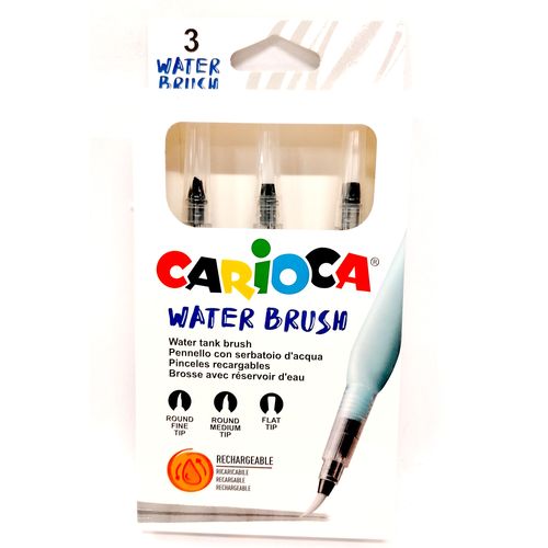Carioca Refillable Brush Blister 3 Pz.