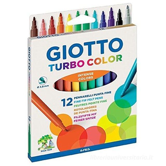 Giotto Turbo Color Pennarelli 12pz 2