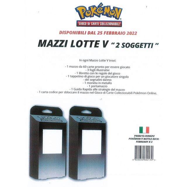 Pokemon Mazzi Lotte V -2 Sogg.