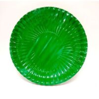 Piatti Carta Plastif. 18cm 10pz Verde B.