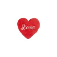 Cuore 30cm Rosso Rigato C/sritta Love