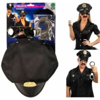 Set Poliziotto (cappello Baffi Occhiali