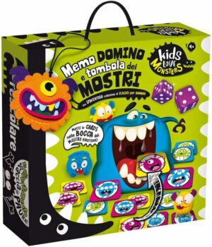 Kids Love Monsters Lotto Domino And Memo