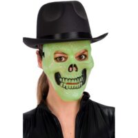Maschera Scheletro Verde In Plastica