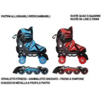 Pattini Double 2in1 31/34 Quad/in-line