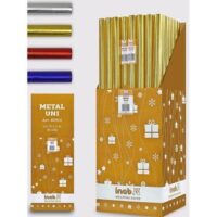 Carta Metal Unicolor Cm.70x1mt Rosso