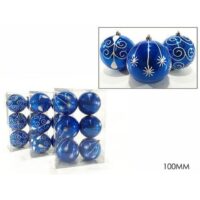 Set 6 Palle 100mm Blu 3ass