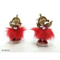 Angelo H14cm Rosso C/glitter 2ass