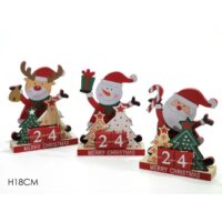 Calendario Avvento C/pers.nat.h18cm 3ass