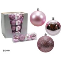 Set 4 Palle 80mm Rosa Mix