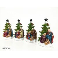 Set Nativita C/albero H10cm 4ass