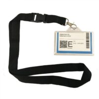 Porta Badge Con Laccio E Moschettone