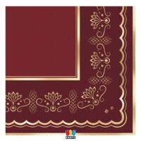 Tovaglioli Cm.33x33 Pz.16 Royal Red Gold