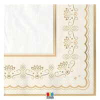 Tovaglioli Cm.33x33 Pz.16 Royal Ivory Go