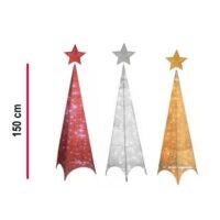 Albero Metallo C/72 Luci Led H.150