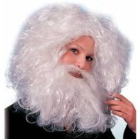 Maschera Babbo C/barba E Baffi