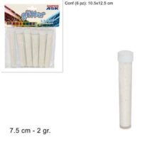 Tubetti Glitter 2gr 6pz Bianco 7
