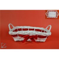 Cesta Rettangolare 36x27cm Bianca