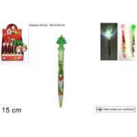 Penna Con Luce Natalizia 2 Assortimenti
