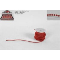 Rotolo Filo Perline Mt.5 Display Rosso