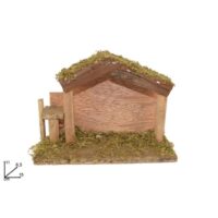 Capanna C/muschio 15x6.5x11cm Sl19d32
