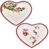 Piatto Cuore Cm.22 Charme Natale