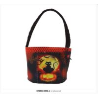 Secchiello Arancione Con Gatto 30x15 Cm