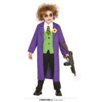 Costume Giullare Pazzo Bambino 5-6 Anni